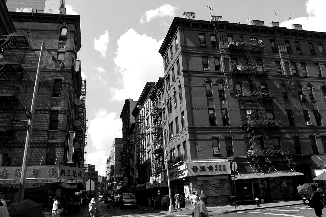 China town 感觉很穿越 走在纽约像回到香港