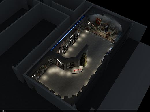 反法展馆 禁毒展厅 党建廉政文化展厅 3D效果图