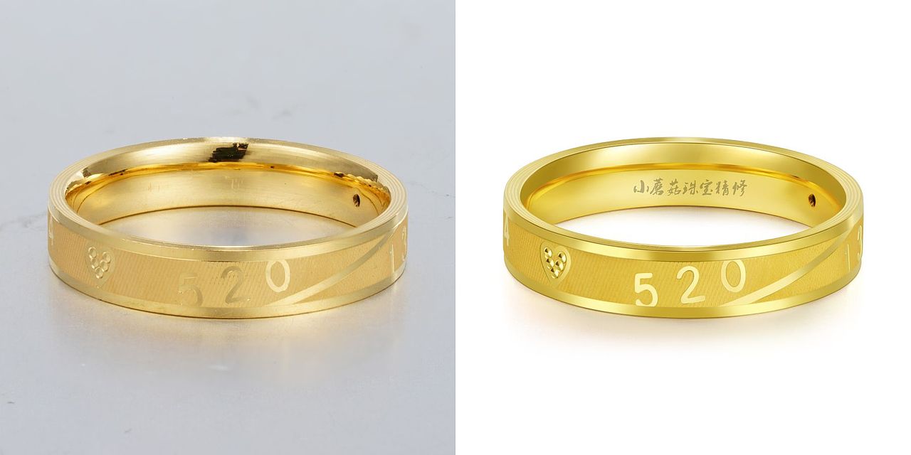 黄金首饰电商产品精修