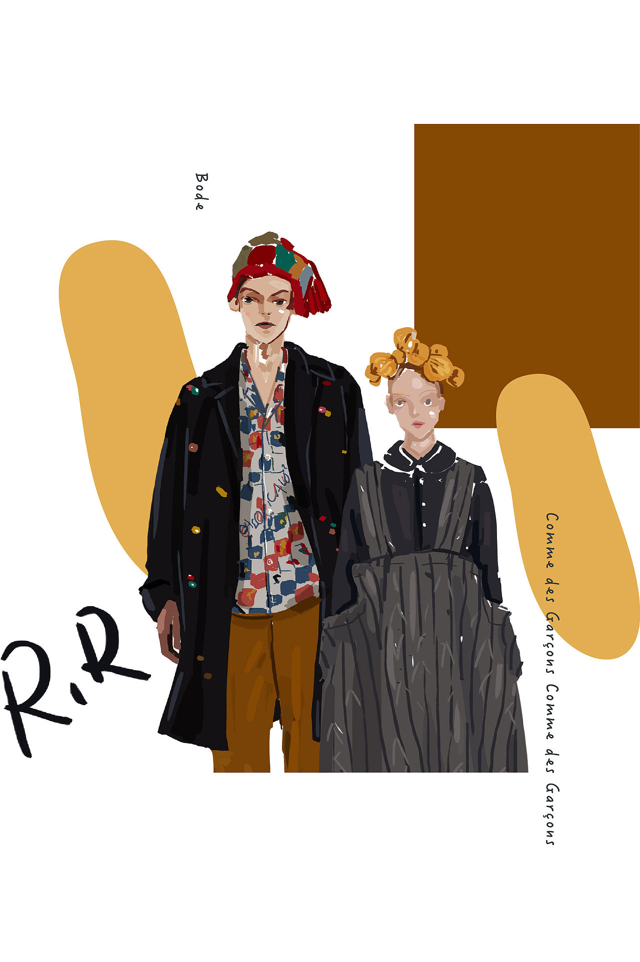 整理一部分时装画（图ZMTk3NDY3MTcy） - 艺术插画 - 站酷设计师RRMrsFox原创素材 - 站酷ZCOOL