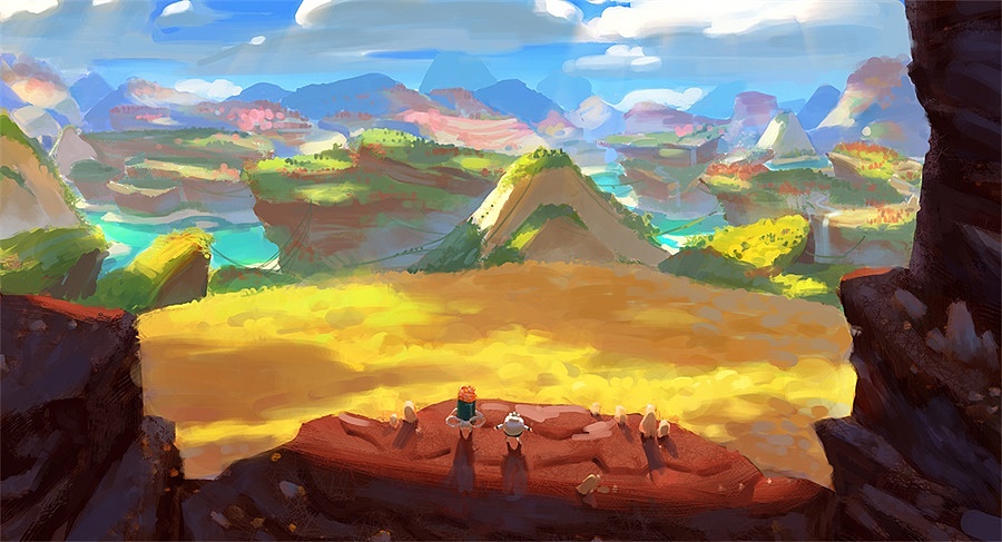 《美食大冒险之英雄烩》同名大电影的艺术设定集