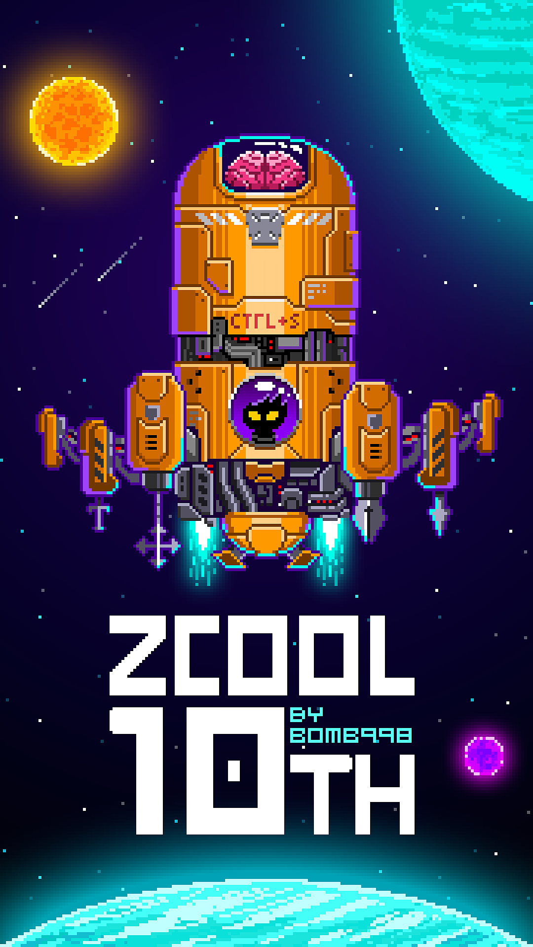 站酷10TH pix 生日快乐！（图ZNTkyMzUyMzY=） - 像素画 - 站酷设计师bomb998原创素材 - 站酷ZCOOL