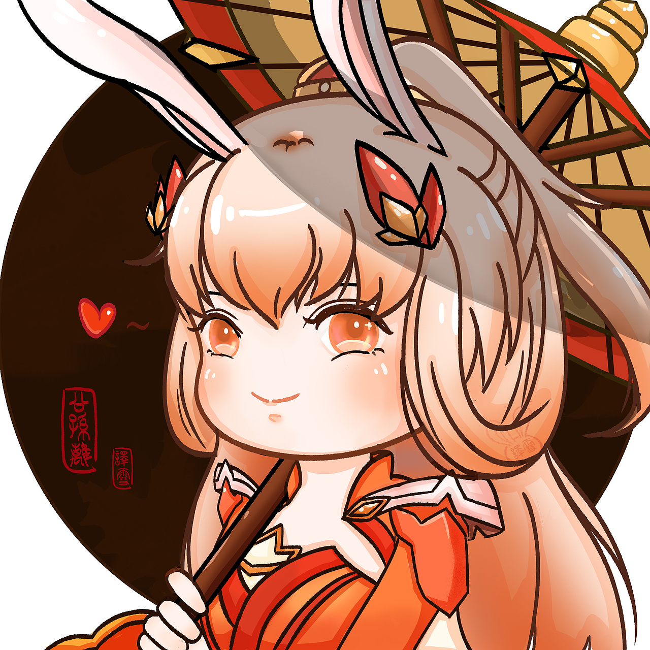 举报收藏分享原创作品插画创作习作王者荣耀同人公孙离q版头像94摸