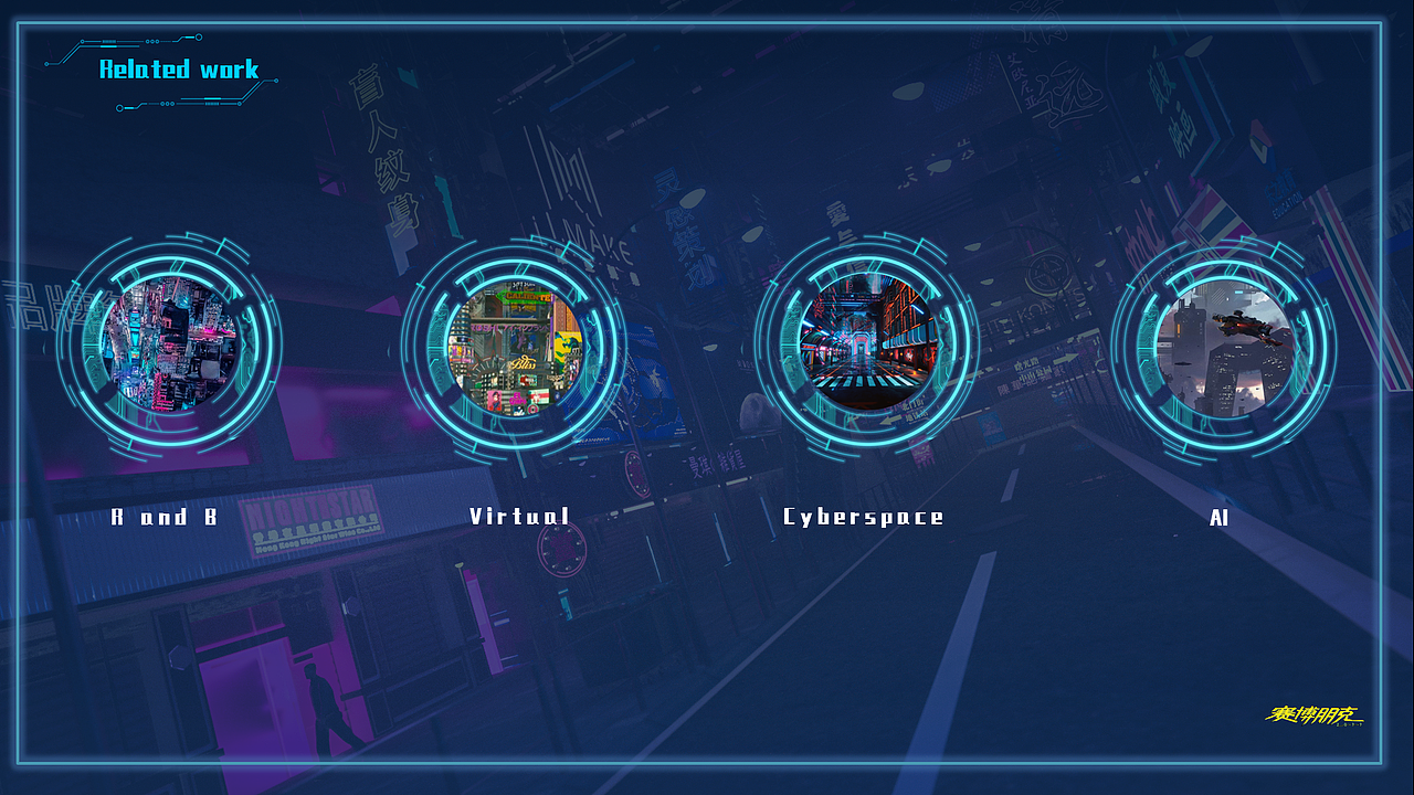 赛车主题赛博朋克风格ppt练习