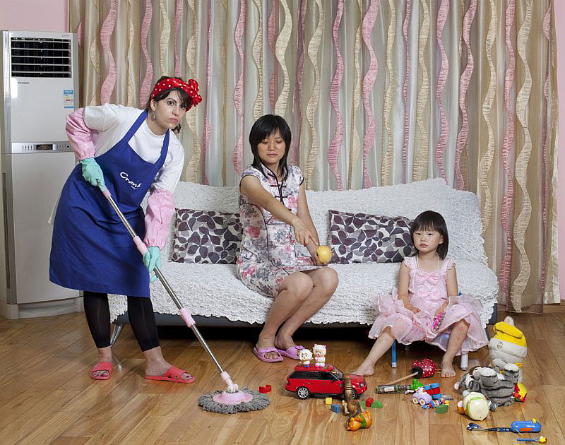 挺好玩的一组照片。