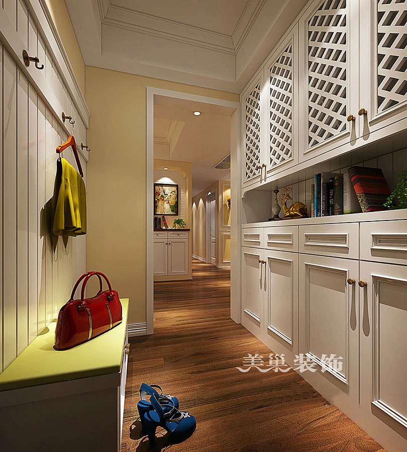 东阔泰和160平方四室两厅美式乡村案例装修效果图（图ZMTE4NDE1OTcy） - 家装设计 - 站酷设计师美巢装饰桑敏原创素材 - 站酷ZCOOL