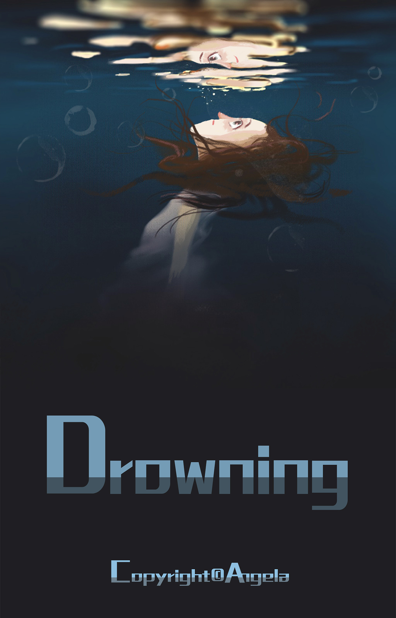 溺水|插画|商业插画|不爱拖延的闲喵 - 原创作品 - 站酷 (zcool)