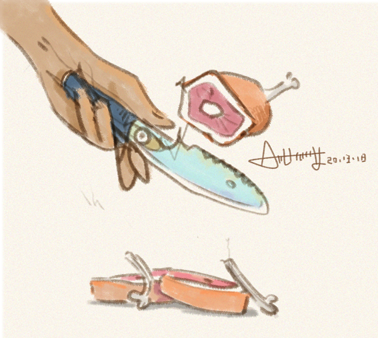 《困意5.0-快刀手》
手起刀落,一刀几段~