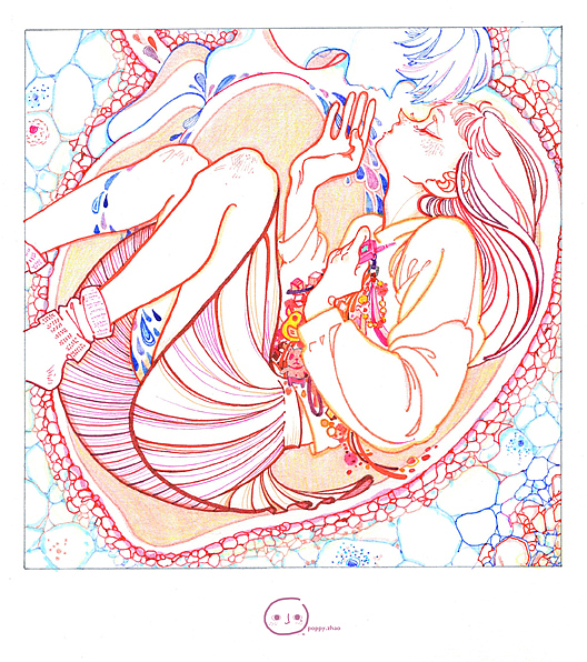 Breath（图ZMjg5MzMwNDg0） - 艺术插画 - 站酷设计师SalineWood原创素材 - 站酷ZCOOL