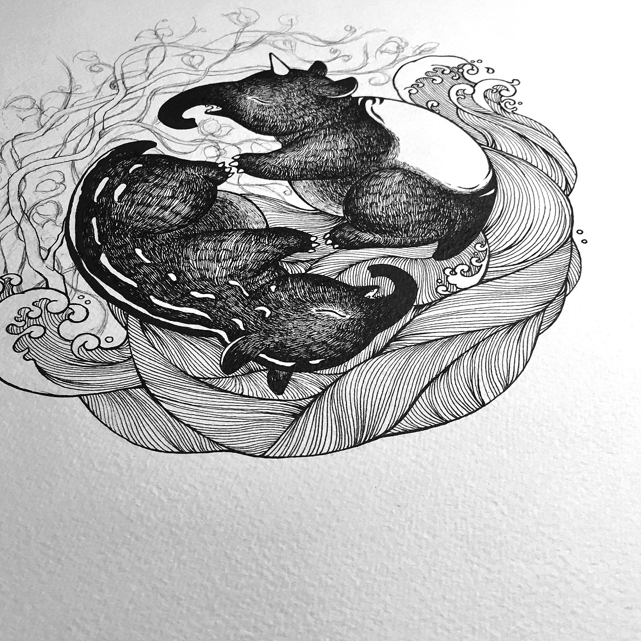 【食夢(mèng)貘】（圖ZNjg0MzQ4Njg=） - 藝術(shù)插畫(huà) - 站酷設(shè)計(jì)師stellam2y原創(chuàng)素材 - 站酷ZCOOL