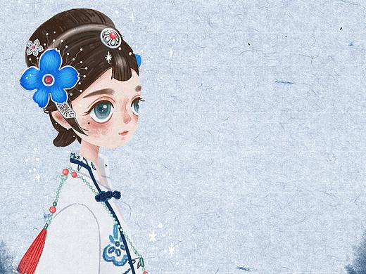 《青花》——小美马古风写真系列