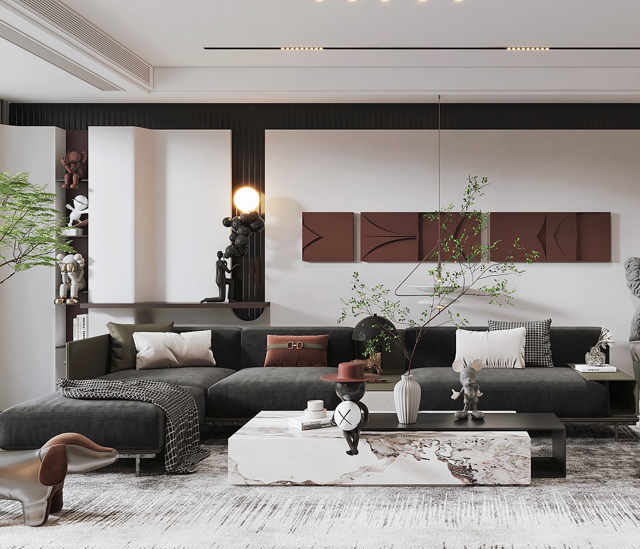 现代客餐厅（图ZMjg5MDQzNzU2） - 家装设计 - 站酷设计师Z49756425原创素材 - 站酷ZCOOL