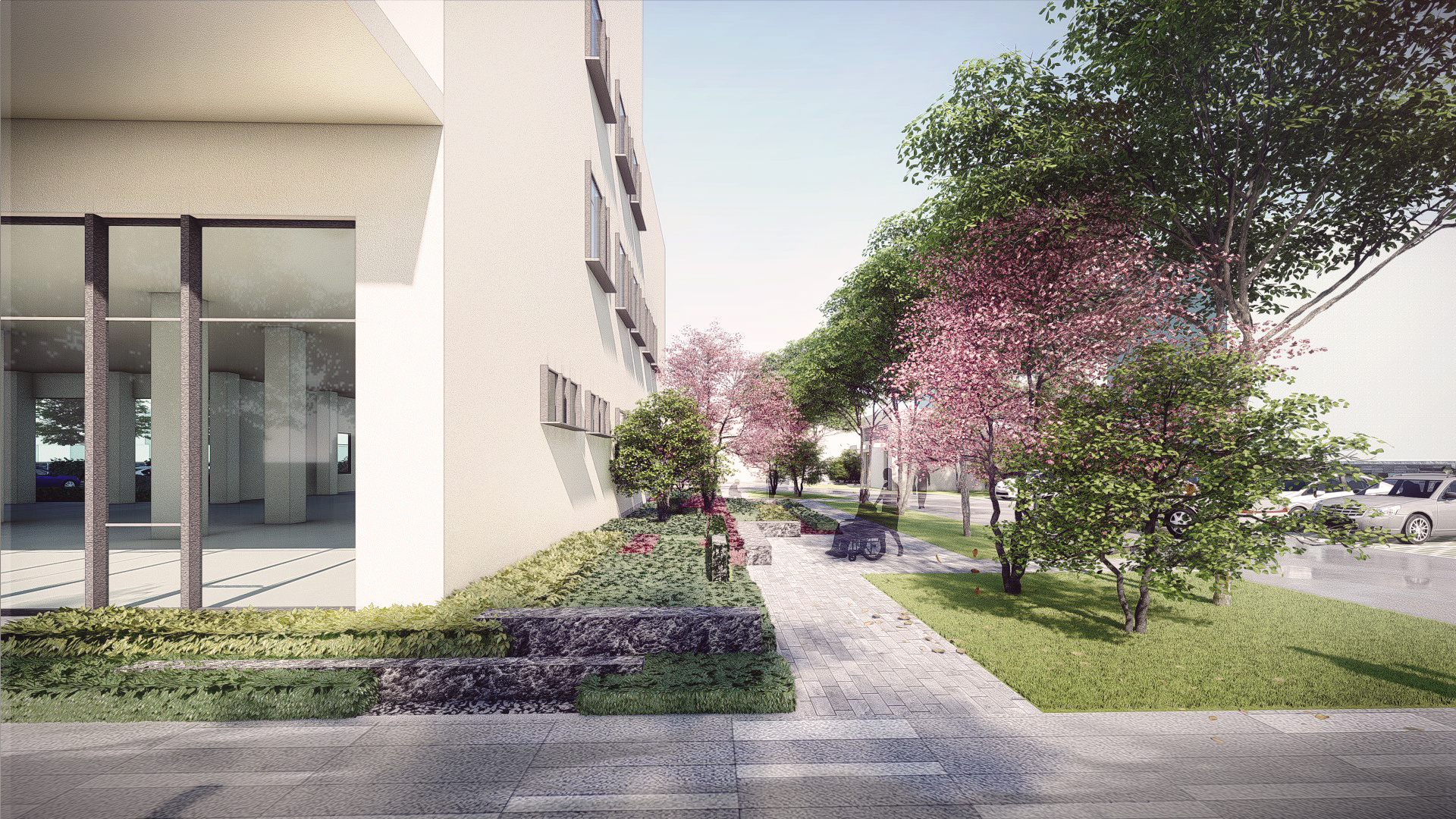 南阳医院绿地改造方案|空间|景观设计|liaochen555 - 原创作品 - 站酷 (ZCOOL)