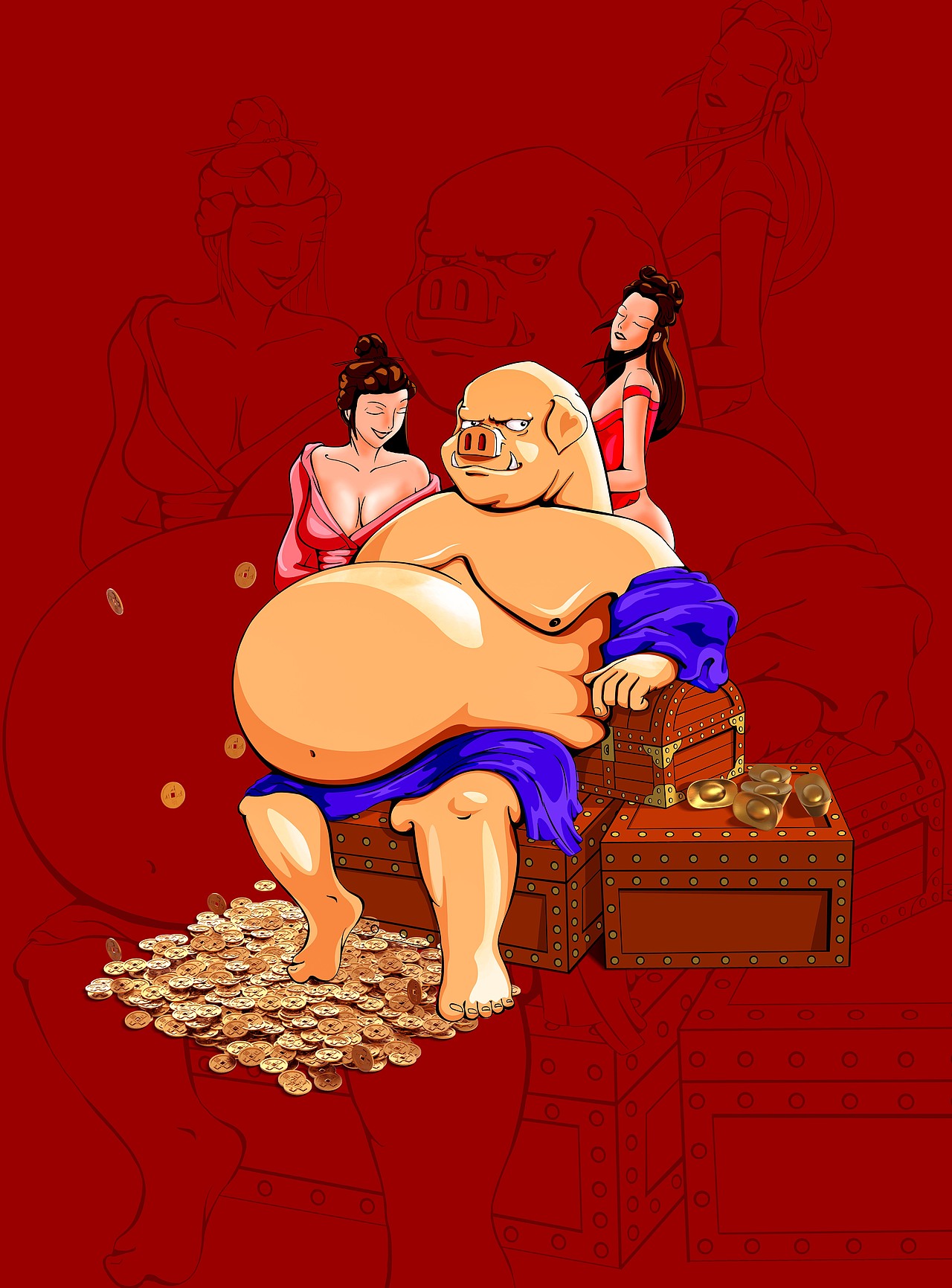 本命（图ZMTQ0Mzc2MjUy） - 单幅漫画 - 站酷设计师mmoo1023原创素材 - 站酷ZCOOL