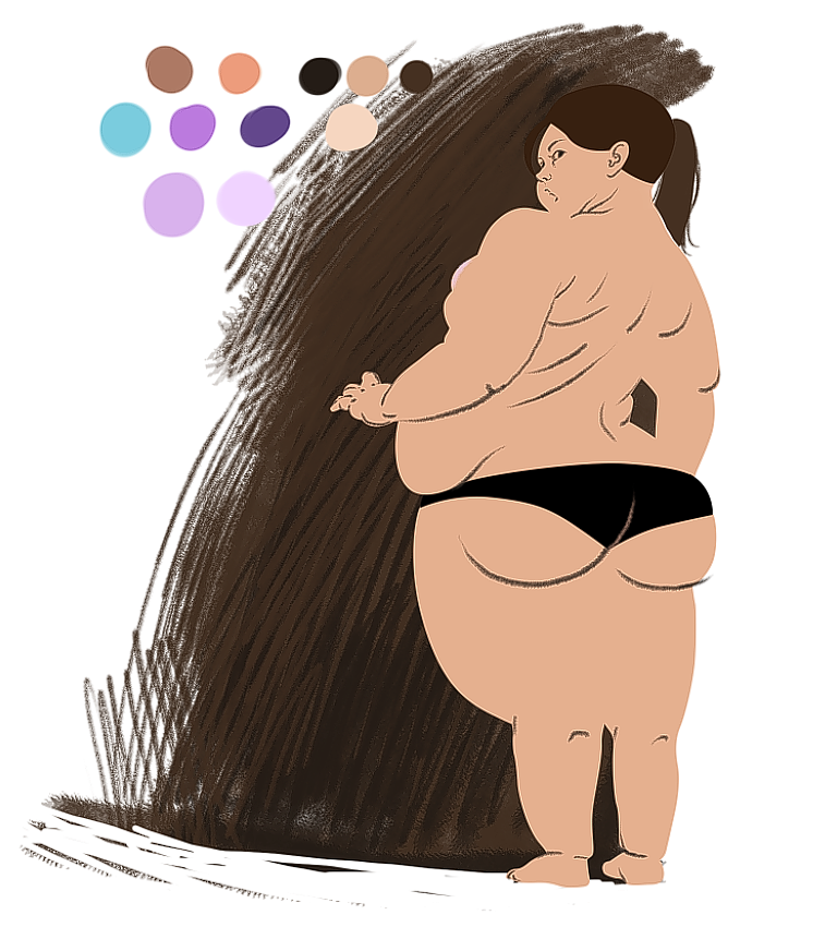 《Depressed Girl》设定_01（图ZMjMyODgwNTYw） - 概念设定 - 站酷设计师YIYINPANNNNNNN原创素材 - 站酷ZCOOL