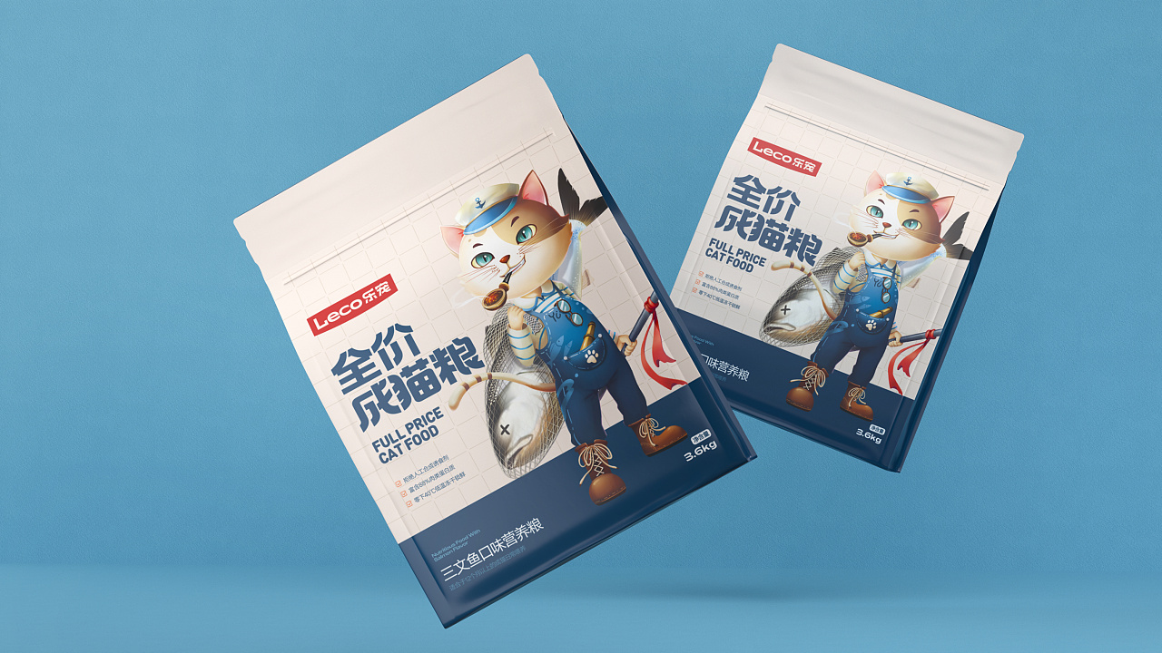 乐宠猫粮包装设计