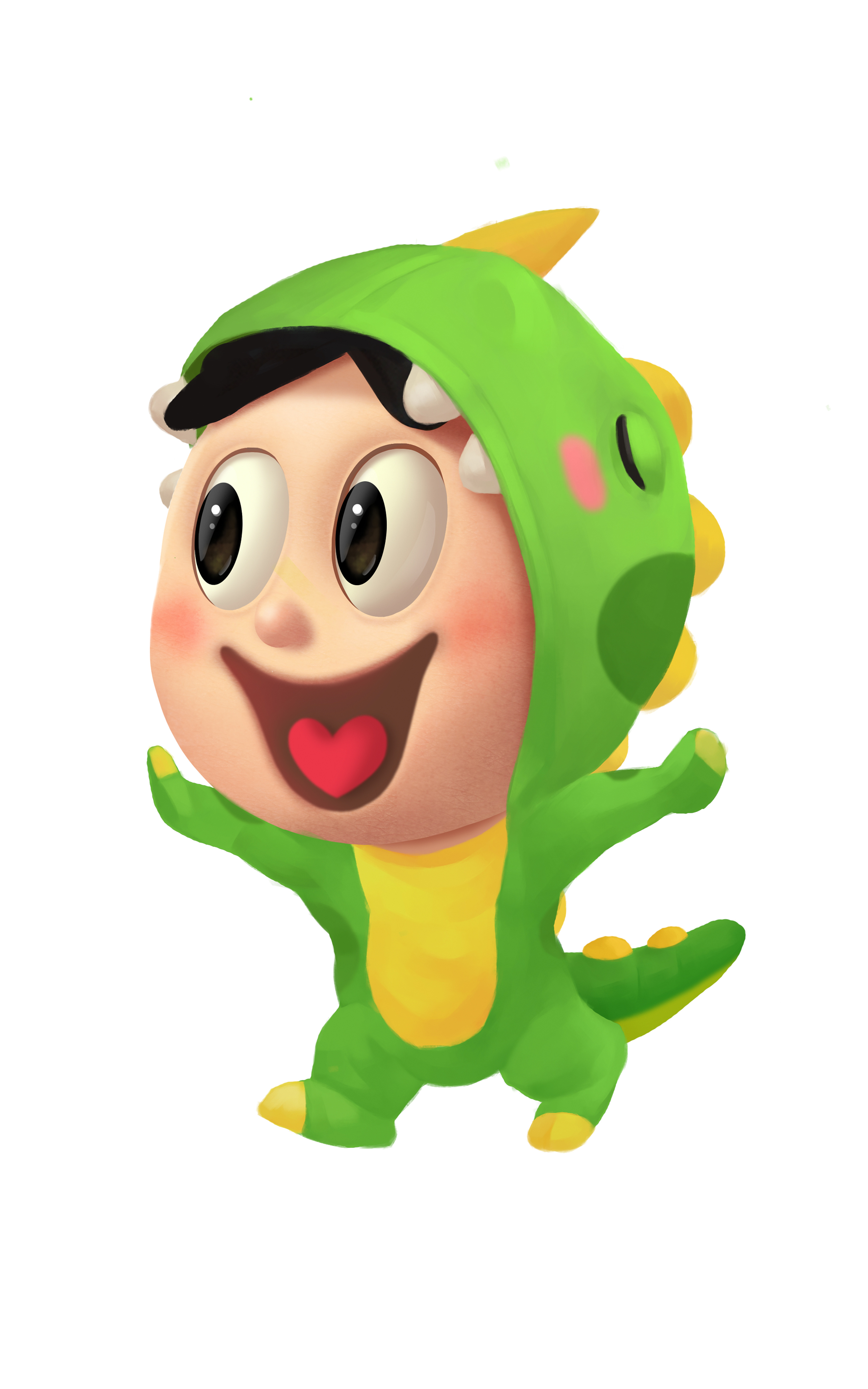 手绘旺仔大合集ps绘制