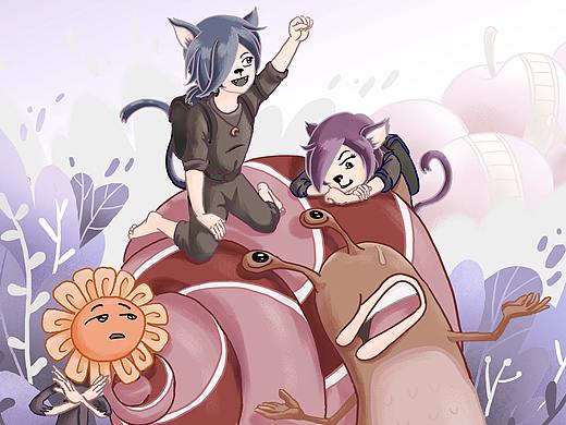 儿童插画（个人主页-ZNDczMDUwNDQ=） - 儿童插画 - 站酷设计师Ginger_Lyu原创素材 - 站酷ZCOOL