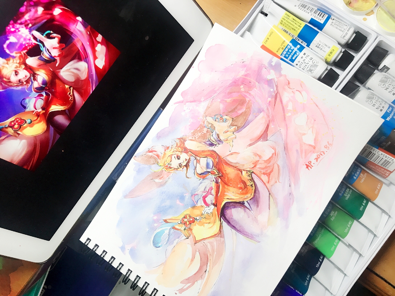 watercolor王者荣耀