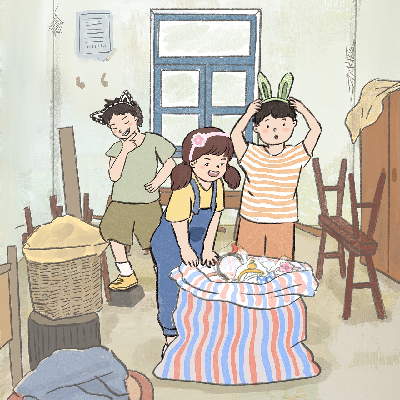 《我爱学第一本日记》儿插封面（图ZMzUxODY4OTQw） - 儿童插画 - 站酷设计师冯凝原创素材 - 站酷ZCOOL