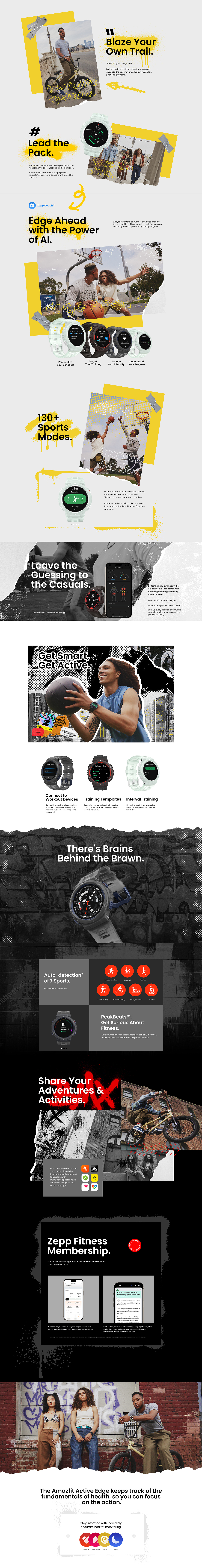 华米Amazfit Active Edge智能手表营销视觉