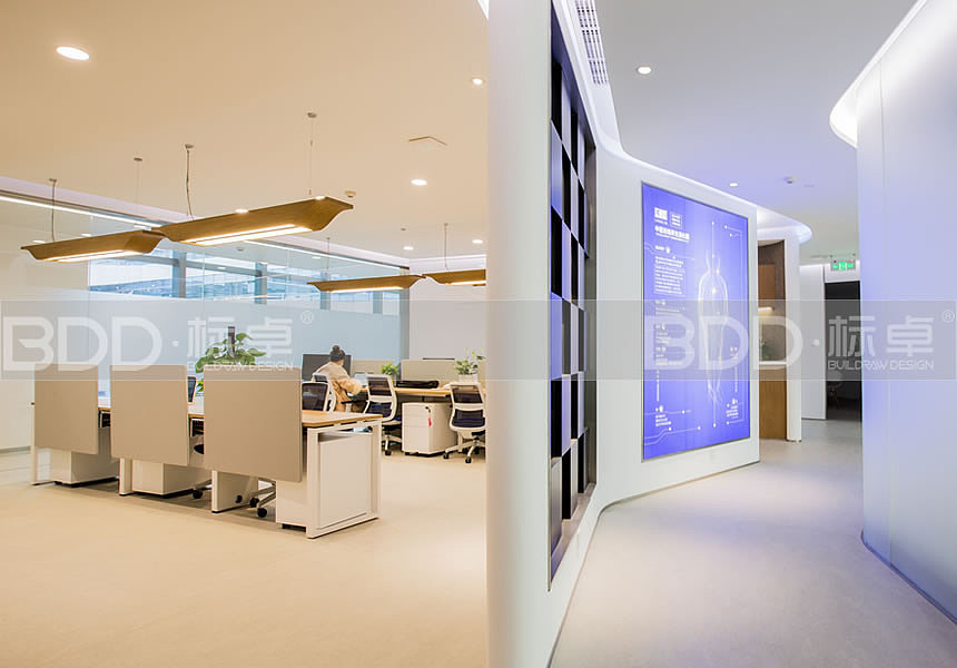 【隐马蓝麒麟】办公室装修设计完工实景图（图ZMTA4OTc2OTUy） - 建筑设计 - 站酷设计师写字楼装修标卓原创素材 - 站酷ZCOOL
