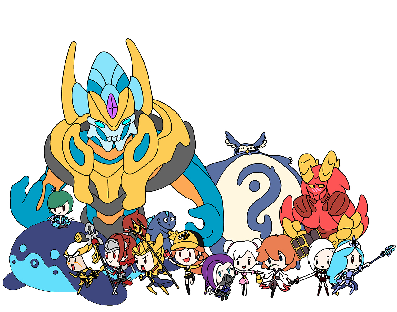 《QQ飞车X王者荣耀》李白后羿兰陵王疯狂飙车