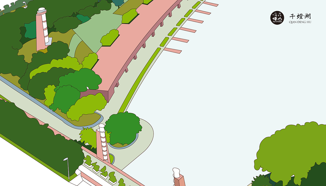 佛山南海桂城千灯湖全景(待续)_画易若鱼-站酷zcool