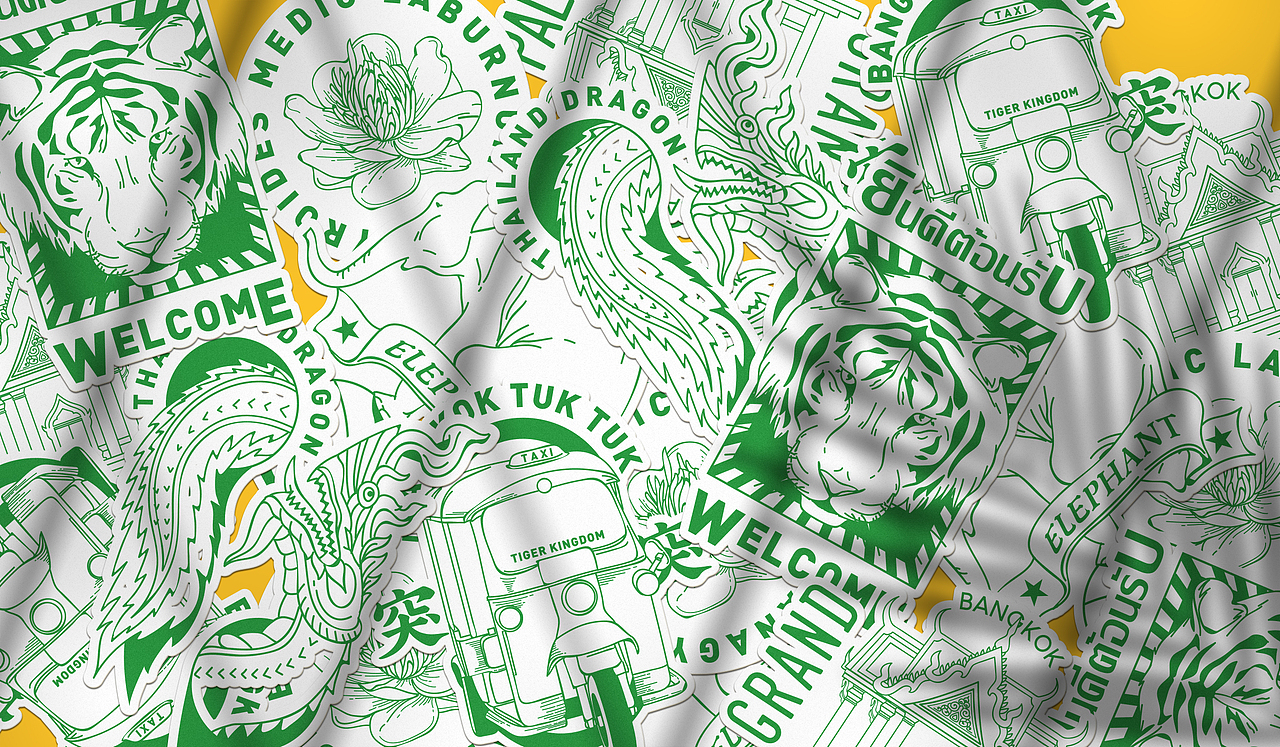 泰湄湄pomelo图案设计