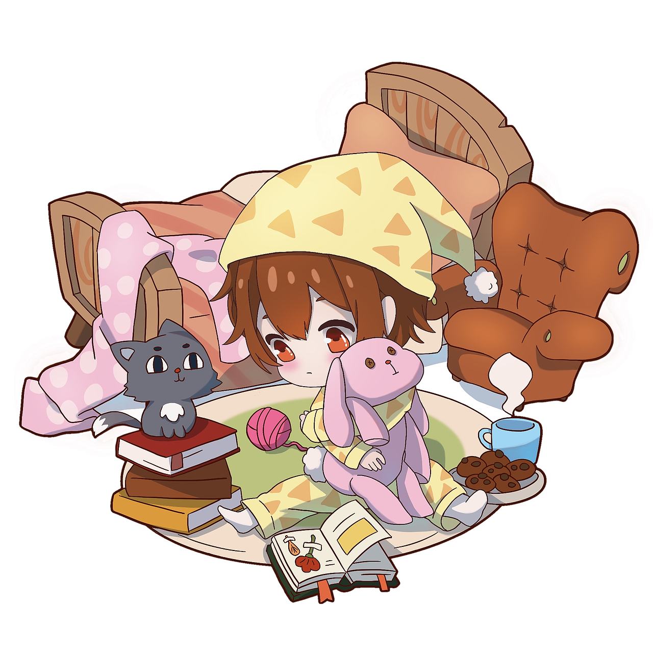 Q版少女场景（图ZMzgxMzA5OTcy） - 概念设定 - 站酷设计师蔷薇双子原创素材 - 站酷ZCOOL