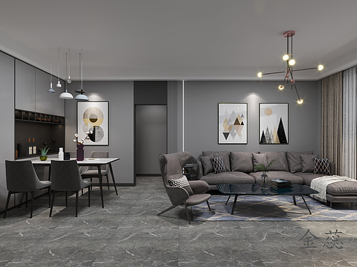 家装—现代简约黑白灰风格