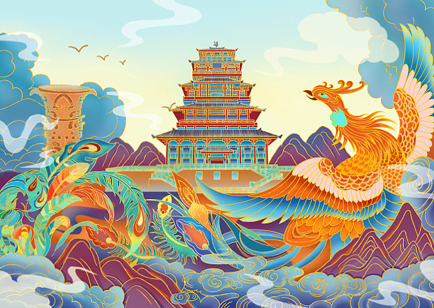 宝鸡国潮插画 包装设计 客单分享