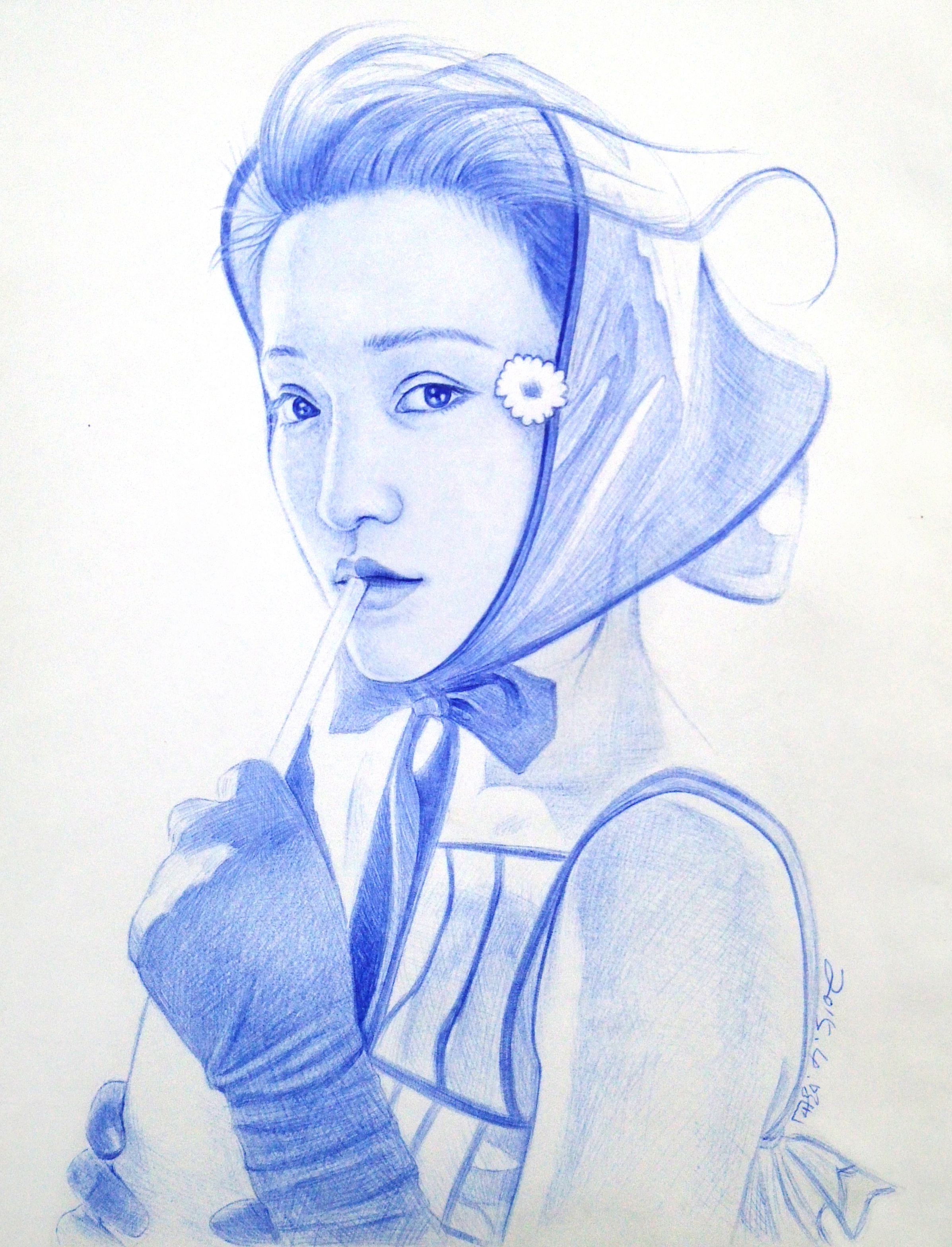 圆珠笔画|纯艺术|素描|吼也手绘 - 原创作品 - 站酷 (zcool)