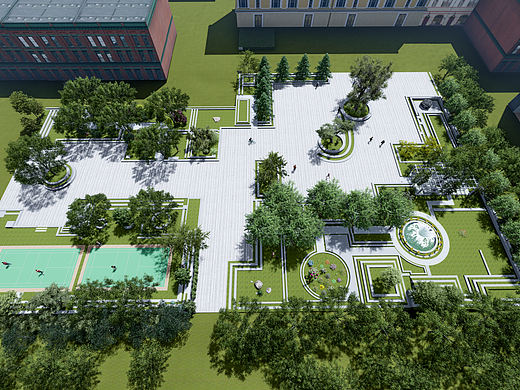 校园景观设计-简约风