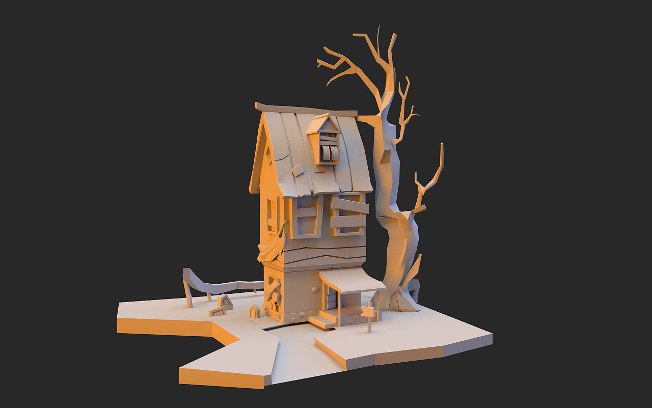 2019年maya场景建模练习