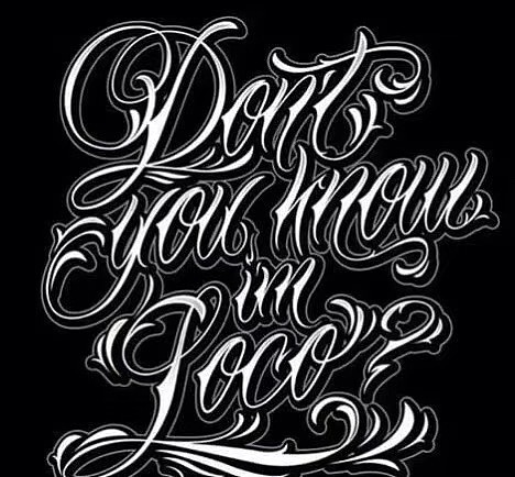 欧美西海岸花体字掩饰不住的匪帮气息纹身多种多样有