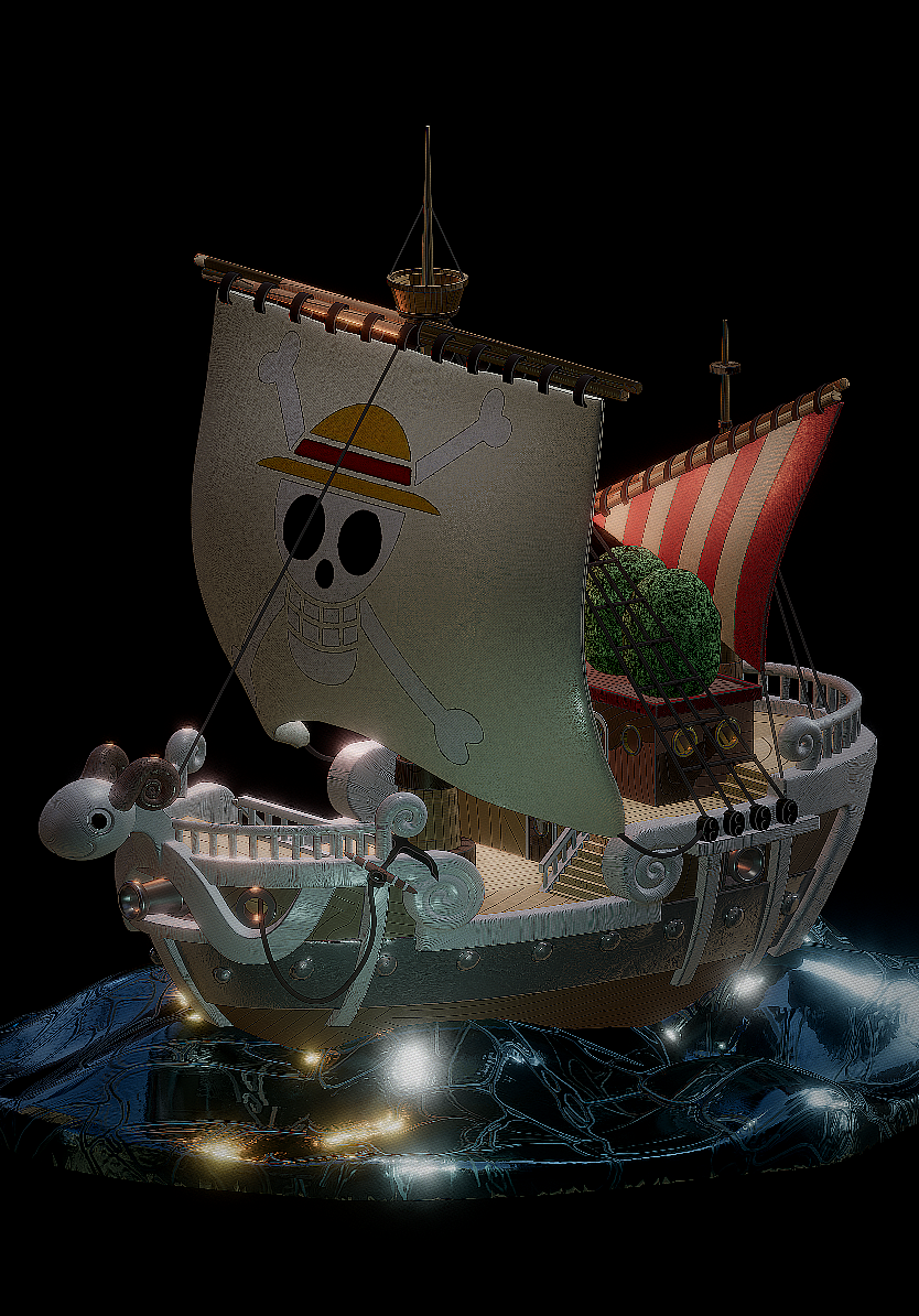 海贼王-黄金梅利号（图ZMzYwNTQwNDI0） - 机械/交通 - 站酷设计师11路公交站原创素材 - 站酷ZCOOL