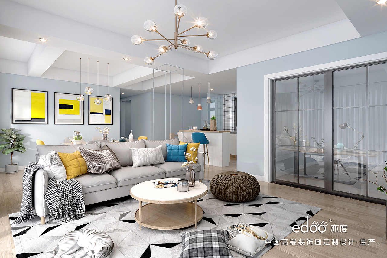 合肥亦度装饰画、沙发背景墙装饰画、客厅装饰画