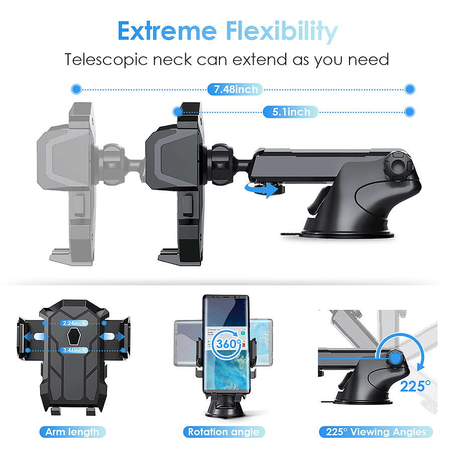 车载手机支架 长脖子 车载支架 精修 亚马逊 手机支架