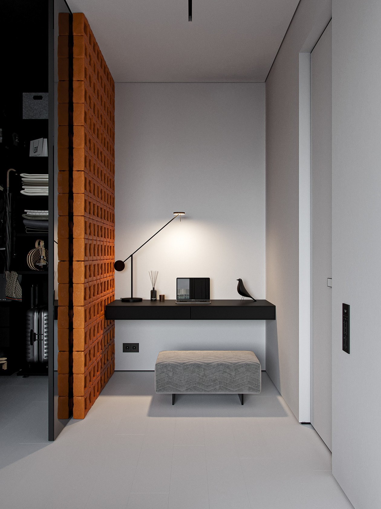 90㎡高级灰与黄色 永不落幕的时尚