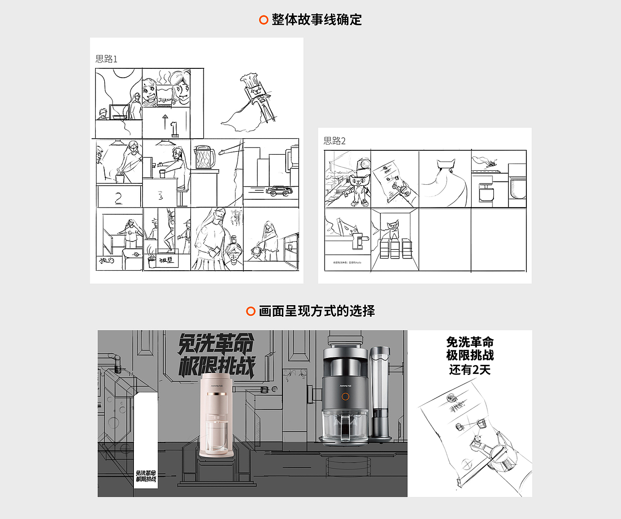 1 电商行业的99%都在无线端成交。所以页面也只从无线端开始考虑,pc整体维持品牌展示。
2 之前团队没人做过视频,所以在实现度的情况下,只能使用关键帧模式展现整体的故事。最后开门红当天,大家决定从头开始学习视频。最终还是肝出来了一个视频。感谢我们的肝~