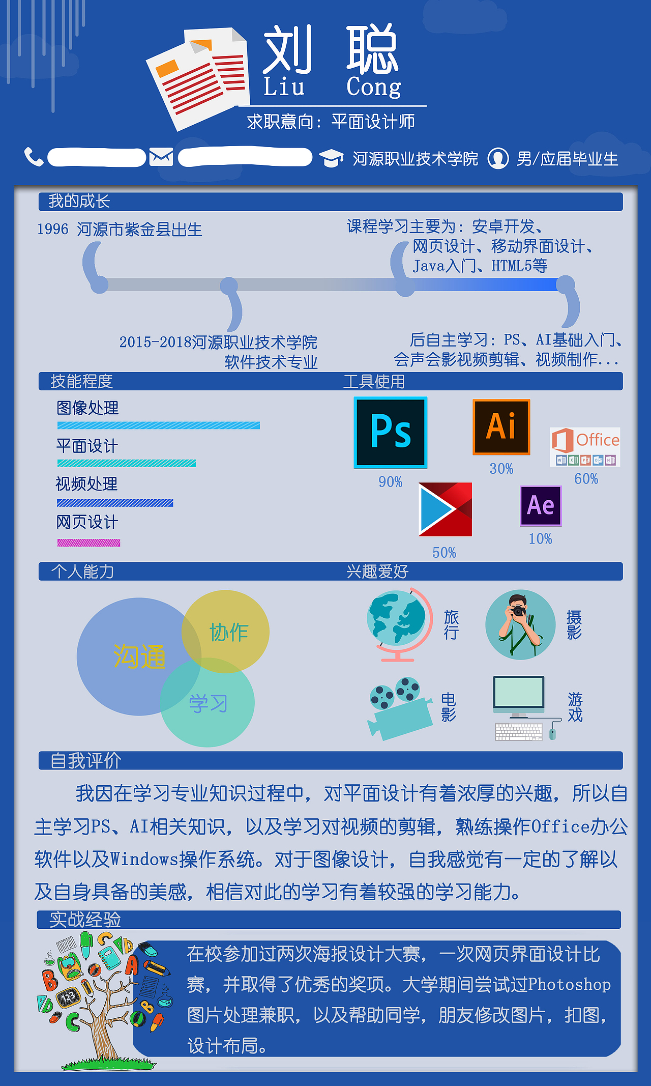 个人简历设计（图ZMTU3NTI4OTk2） - 其他平面 - 站酷设计师欧啦Sama原创素材 - 站酷ZCOOL