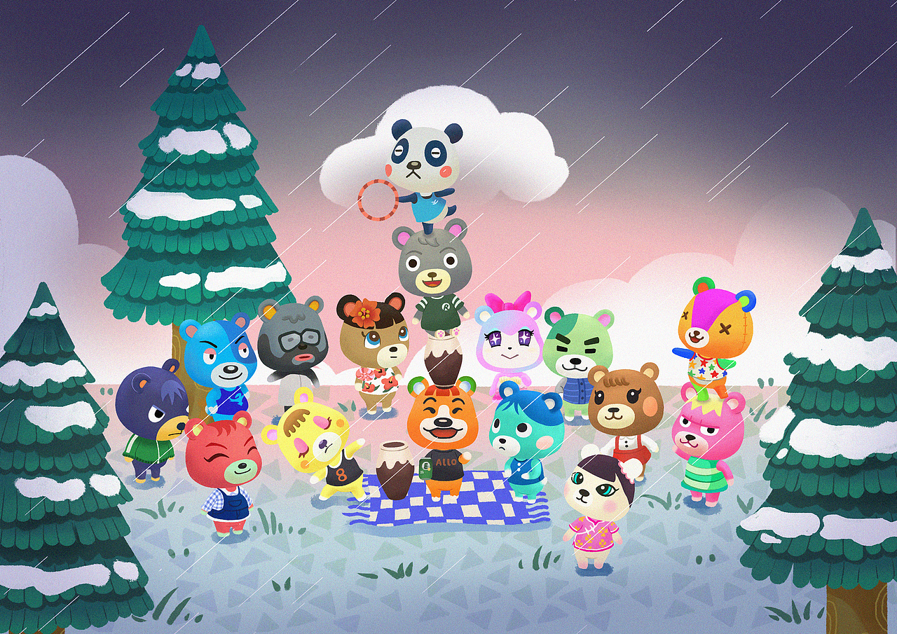 动物森友会系列插画二