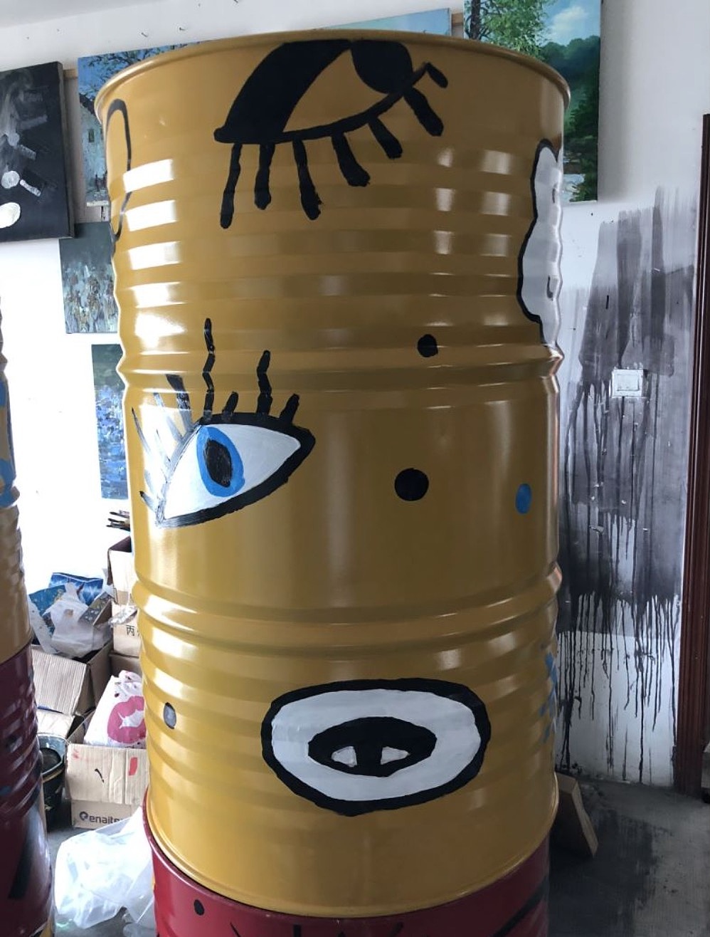 200l汽油桶涂鸦彩绘