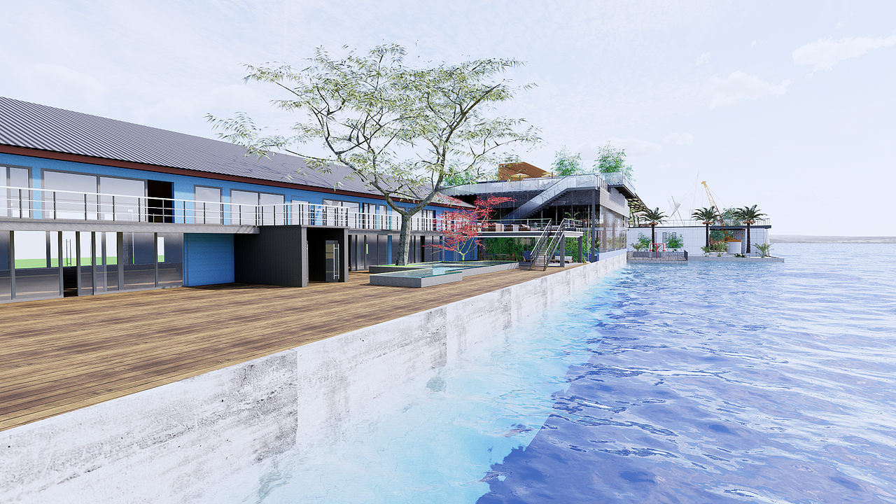 河景景观（图ZMjQ2MjYxMjAw） - 景观设计 - 站酷设计师噜嚕噜噜鲁鲁修原创素材 - 站酷ZCOOL