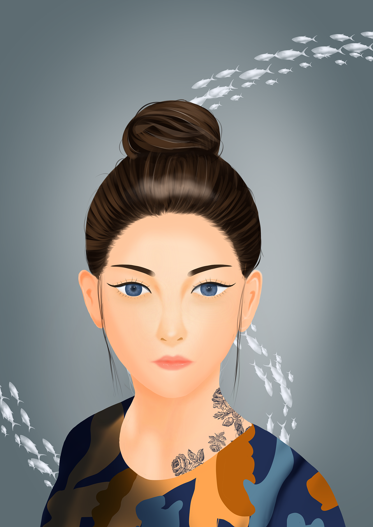 插画练习（图ZMjgxMTAwMTUy） - 创作习作 - 站酷设计师努力学习的一休原创素材 - 站酷ZCOOL