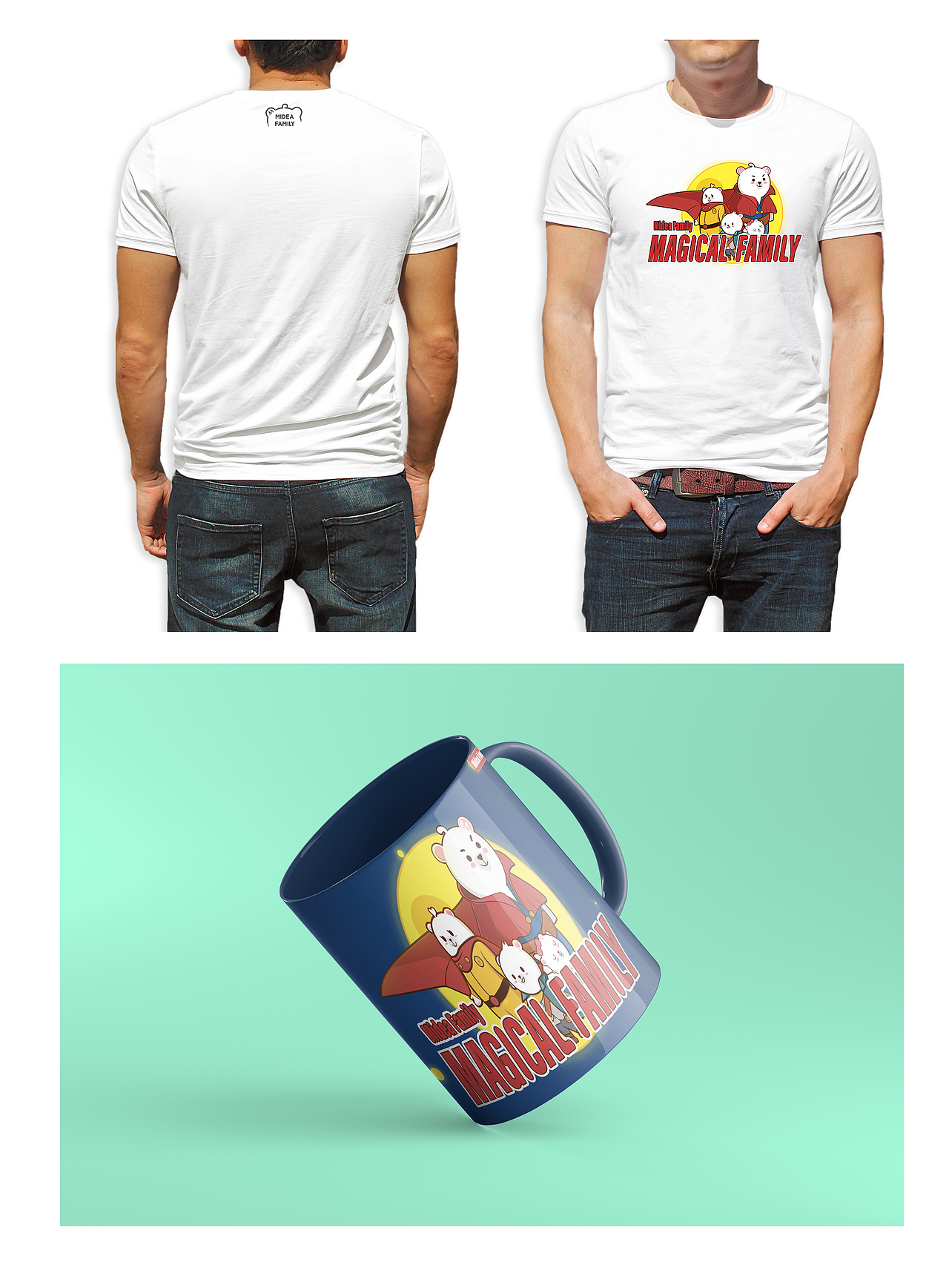 神奇的家庭Midea Family（图ZMTU0NzA1MTAw） - 图案 - 站酷设计师豆是红豆的豆原创素材 - 站酷ZCOOL