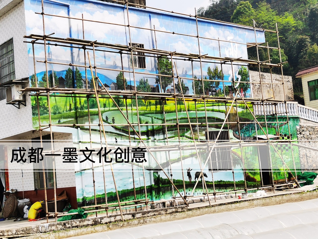 美丽乡村（图ZMjk1NTgyMjg4） - 绘画 - 站酷设计师墙绘壁画原创素材 - 站酷ZCOOL