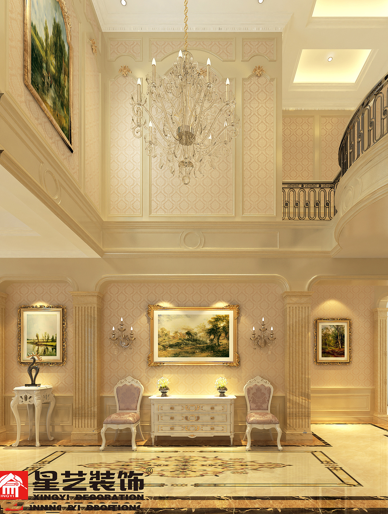 贵阳保利公园500平独栋别墅欧式风格装修设计！（图ZMTE2ODYwNzI4） - 家装设计 - 站酷设计师贵阳装修公司排名原创素材 - 站酷ZCOOL