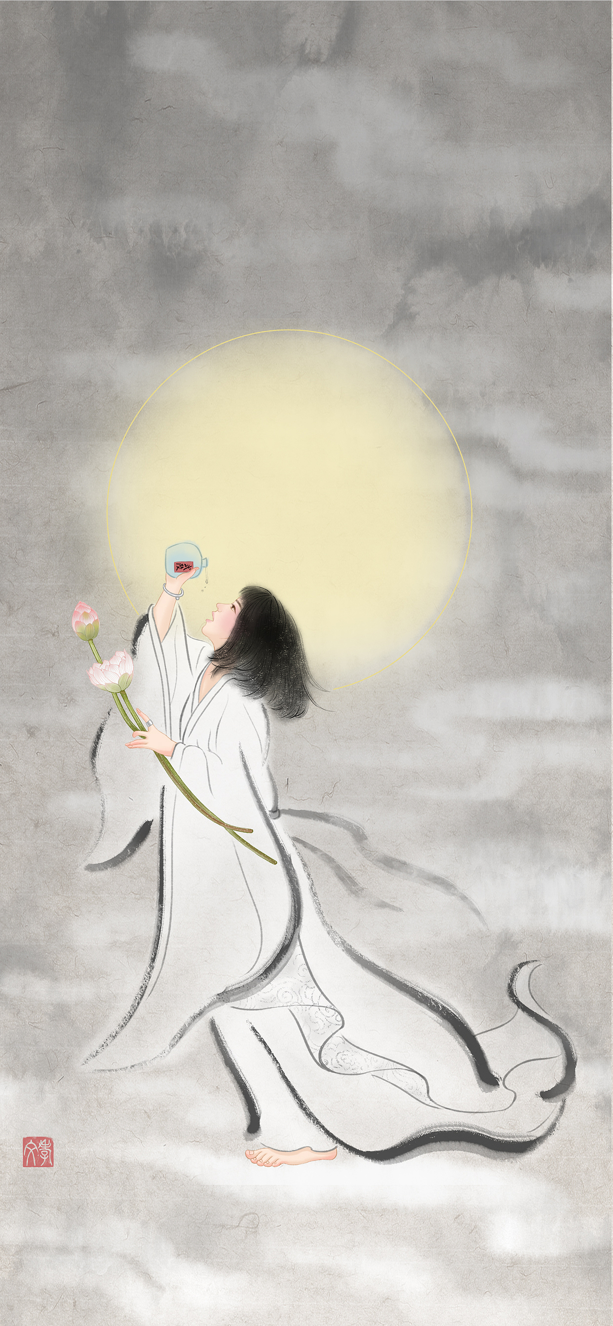 窈窕出入如飞白（图ZMzA2NzY0MDAw） - 商业插画 - 站酷设计师xwwwww原创素材 - 站酷ZCOOL